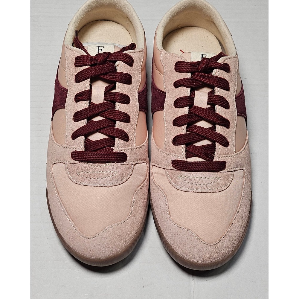 ED Ellen DeGeneres Ellert Peony Pink Suede Low Top Sneakers Size 6.5 - Picture 2 of 14